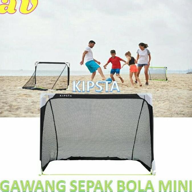 Kipsta Gawang Bola Mini Anak Portable Futsal Kage Lipat Murah - Hitam