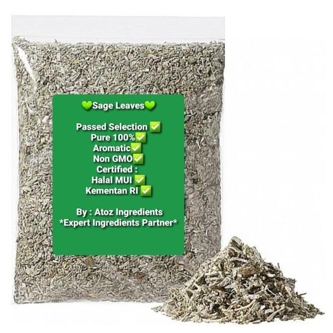 

Diskon! Daun Sage Kering 250Gram Sage Leaf Herbal Asli