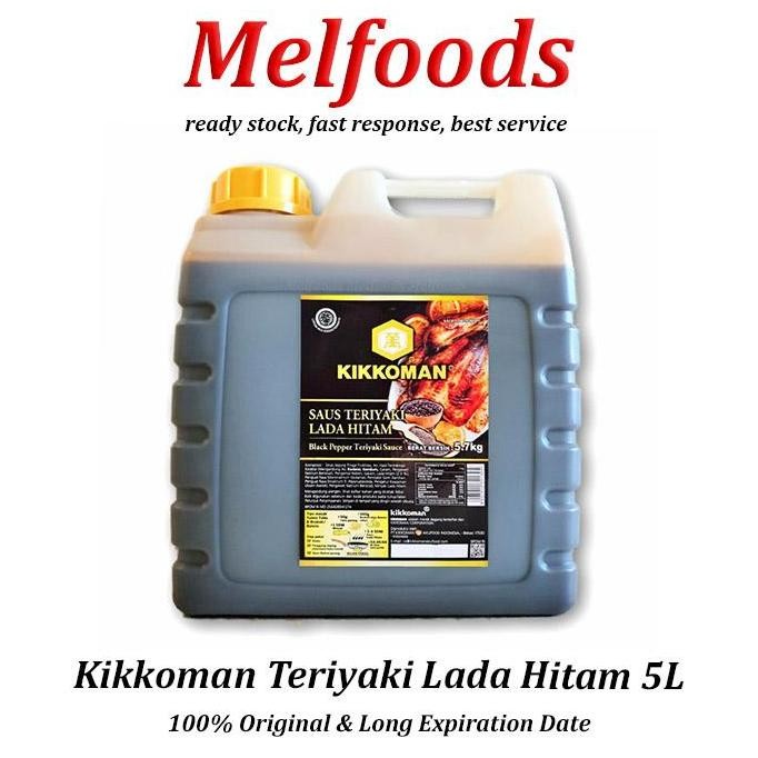

Kikkoman Teriyaki Lada Hitam HALAL 5L - Saus Teriyaki Blackpepper H32