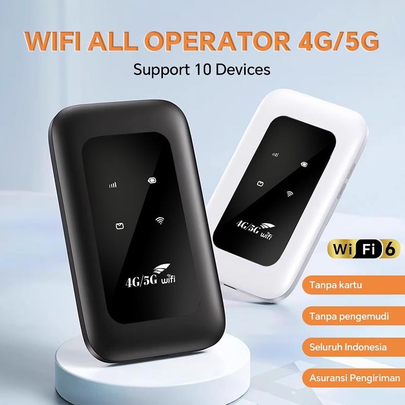 Modem Wifi 4G Unlock 150Mbps 2100mAh Wifi Portable Support 10 Devices Smartfren Dan Telkomsel Bolt A