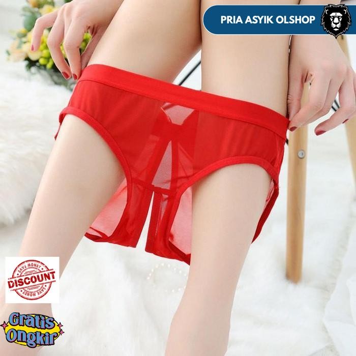 PAKAIAN WANITA CELANA DALAM SEXY OPENPINGGANG RENDAH LACE G STRING TRANSPARAN THONG C161- BY PRIA AS