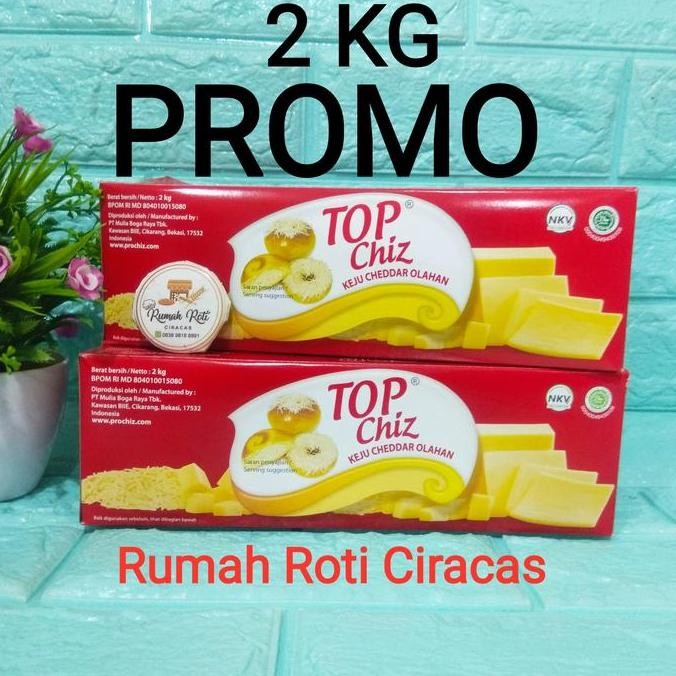 

Keju Top Chiz 2Kg Processed Cheddar Cheese 2 Kg Blok Chese Topchiz