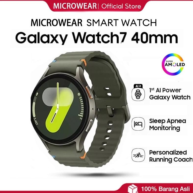 [ORI & COD] Galaxy Watch 7 41mm Jam Tangan Pintar Wanita Pria IOS & Android Tahan Air GPS NFC Blueto