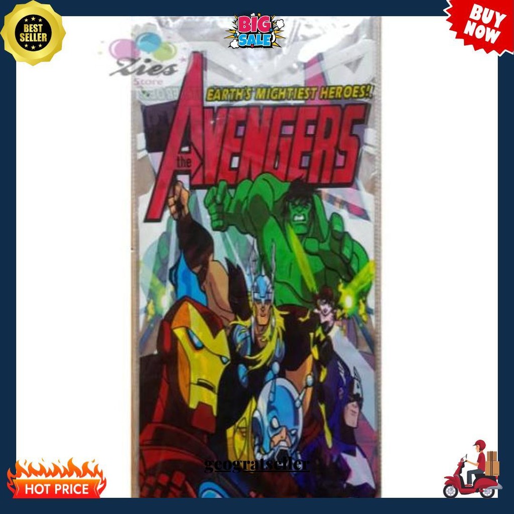 

Plastik Snack Ulang Tahun / Plastik Kado / Plastik Souvenir Avengers Siap Kirim