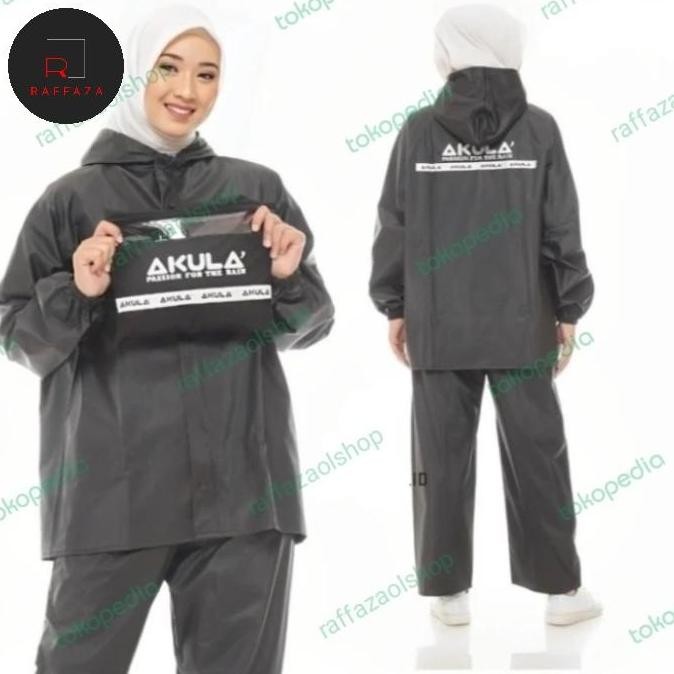 ORI - MANTEL JAS HUJAN MOTOR SETELAN JAKET CELANA PRIA WANITA AKULA WATERPROOF