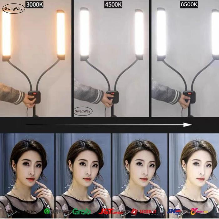 Sf Lampu Glamlight Led Mua Setup Glam Light Ring Light Star Light Bicolor
