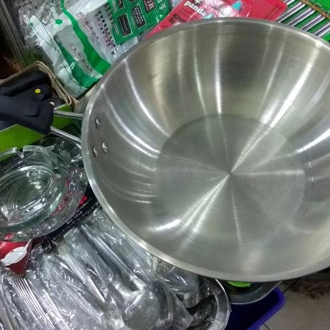 wok pan 30 cm stainless steel 304