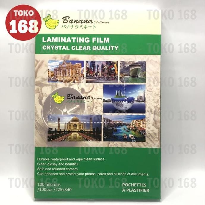 

NEW BANANA Plastik Laminating/Laminating Film 00 Micron F4 (PAK)