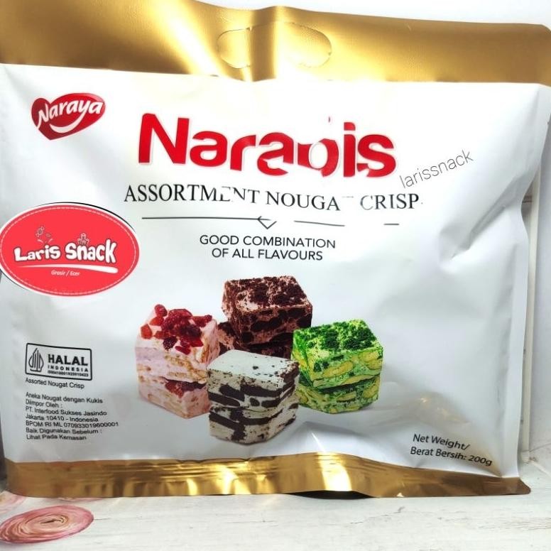 

Naraya Narabis Assortment Nougat Crisp 200gr aSt