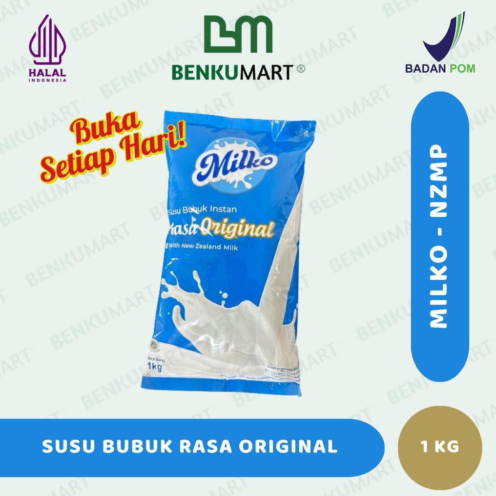 

Milko Susu Bubuk Instan Rasa Original 1 Kg | NZMP - Full Cream | HALAL aSt