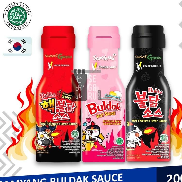 

Promo TERBATAS!!!!!Hot Sauce Samyang Buldak Halal exp Juni 2025 HALAL aSt