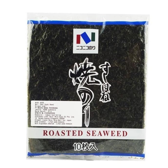 

Sushi Nori / Nori / Rumput Laut 10 sheets - Full Size NICO-NICO aSt
