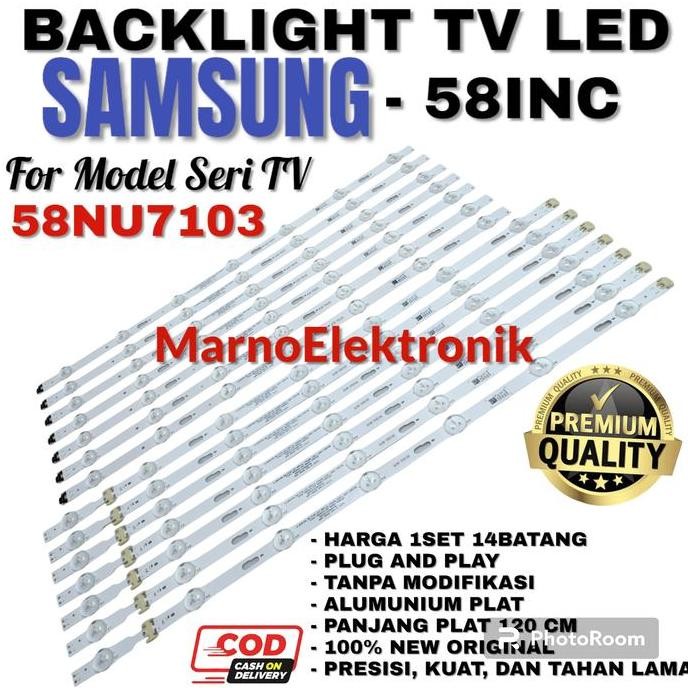 TERMURAH - BACKLIGHT TV LED SAMSUNG 58 INC INCH 58NU7103 58NU 7103 58NU LAMPU LED