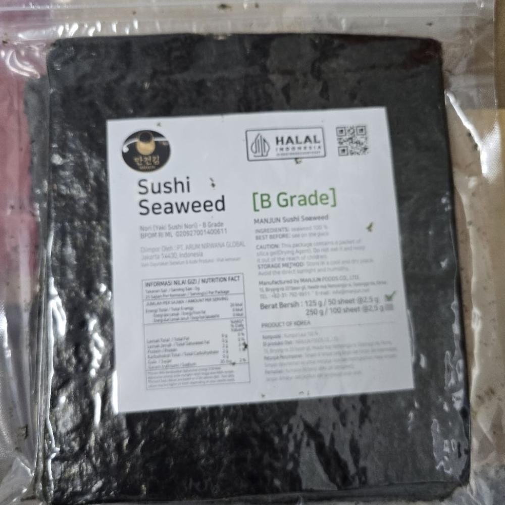 

Manjun Yaki Sushi Nori Doosun Sushi Seaweed KOREA Halal BPOM RI ML aSt