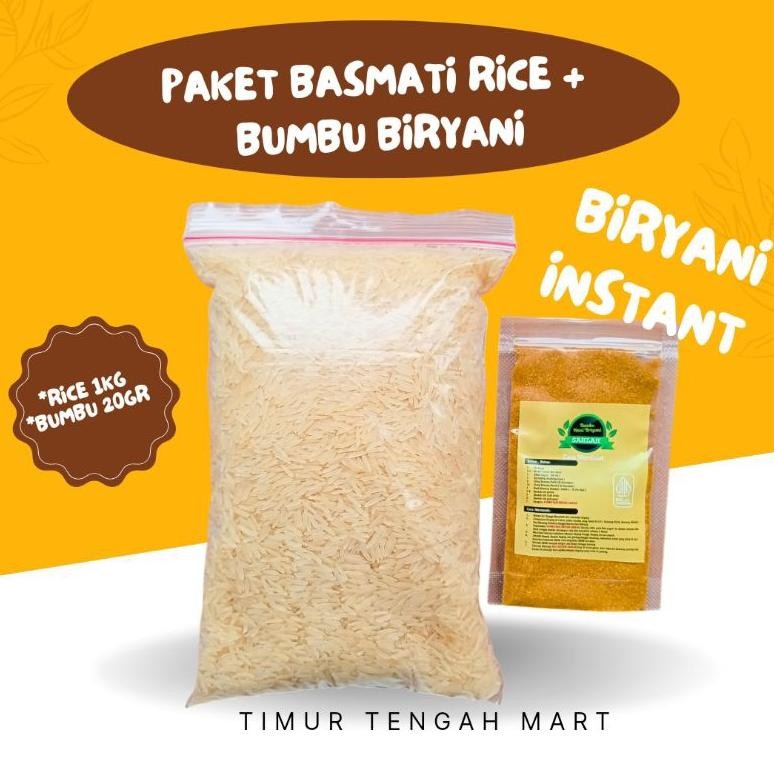 

Beras Basmati 1kg plus Bumbu Kebuli Biryani Mandi aSt