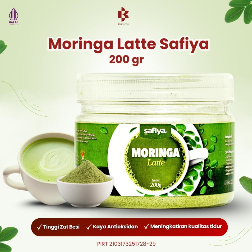 

Moringa Latte 200 gr Safiya - Daun Kelor Minuman Bubuk Instan aSt