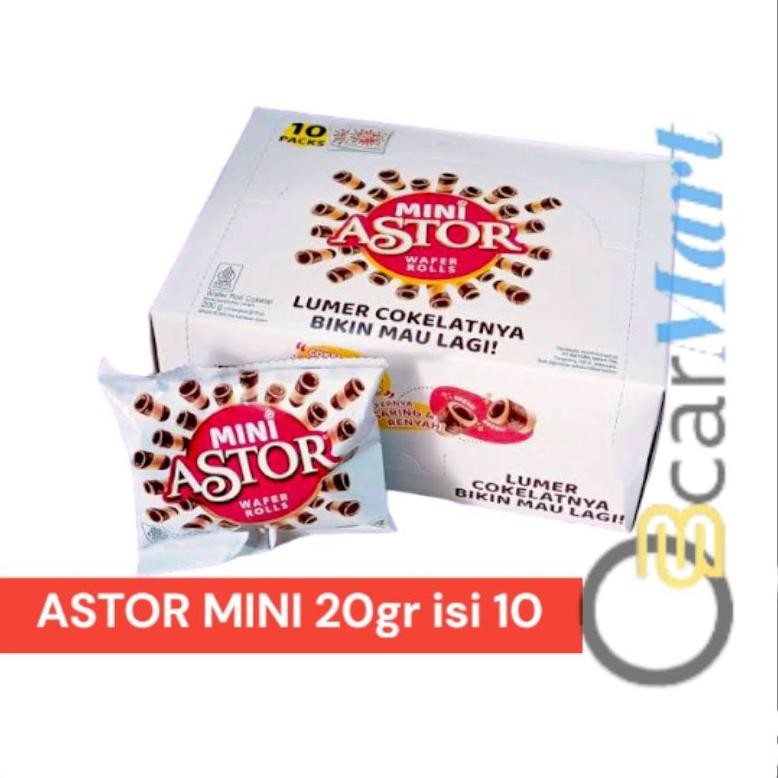 

ASTOR MINI Box 20gr 1 Dus isi 10 Wafer Coklat Stik aSt