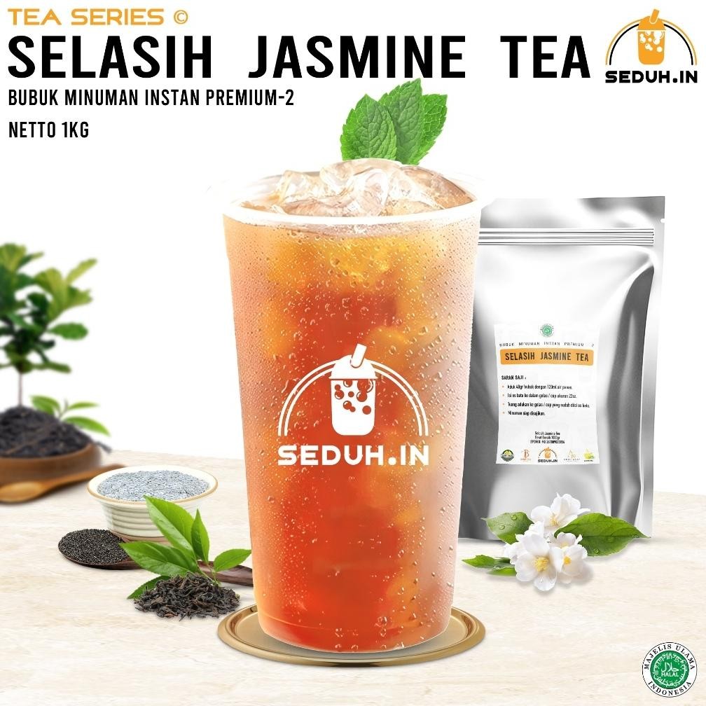 

Bubuk Jasmine Tea Topping Selasih 1kg aSt
