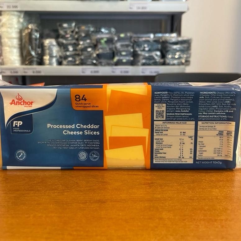 

Anchor Red Cheddar Cheese Slice 1kg Berkualitas Tinggi aSt