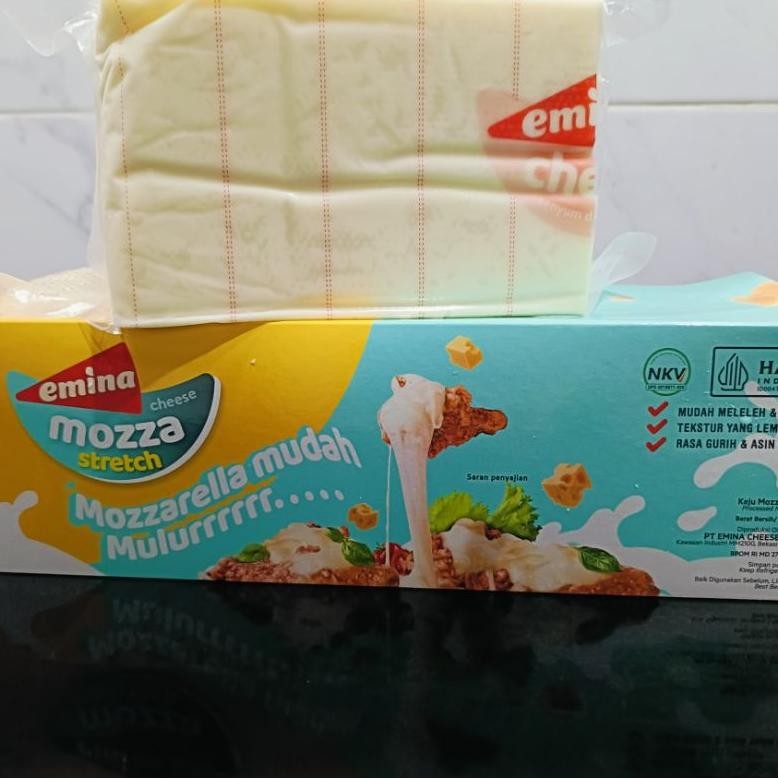 

Emina Mozzarella Strecht 1Kg (Repack) / Keju Mozarella aSt