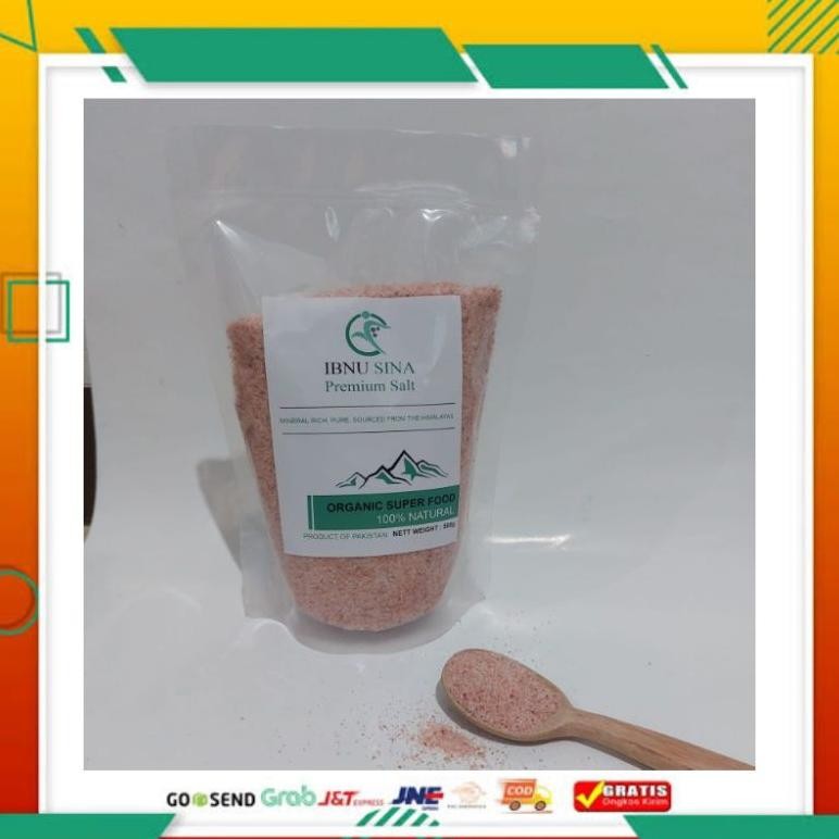 

(Asli)Garam Halus himalaya ibnu sina 500gr Himalayan Pink salt Original himsalt organic aSt