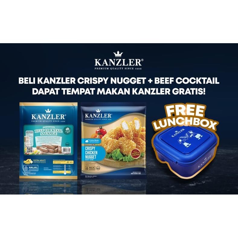 

<< PROMO >> Kanzler Crispy 450 Gr & Beef Cocktail 500 Gr Gratis Lunch Box Kanzler aSt