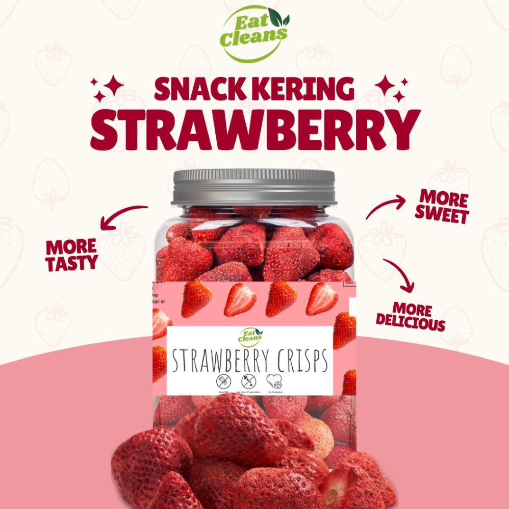 

(HALAL) Freeze Dried Fruit Strawberry - Snack Sehat Buah Strawberry Kering - Healthy Snack Dried Fruit - Snack Diet Sehat Rendah Kalori Dan Bebas Lemak aSt