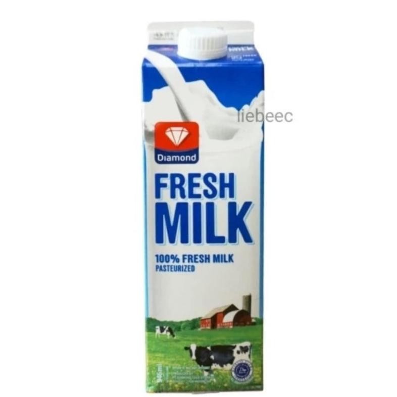 

Susu Segar Diamond Fresh Milk Plain 1000ML / 1 LITER / 1L aSt