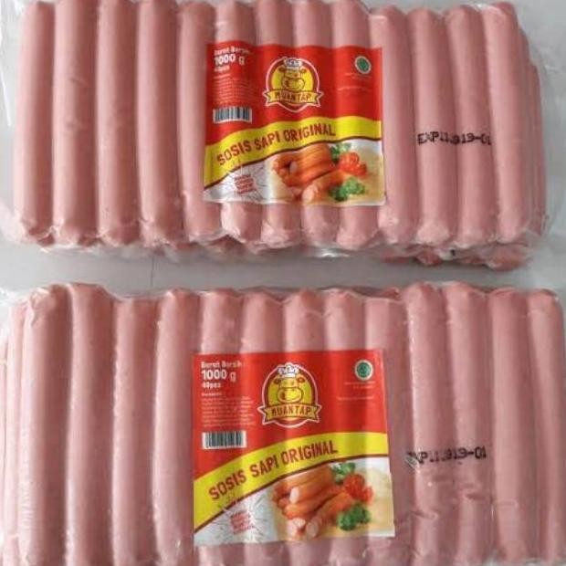 

Muantap Sosis Sapi 1kg/43 Pcs aSt