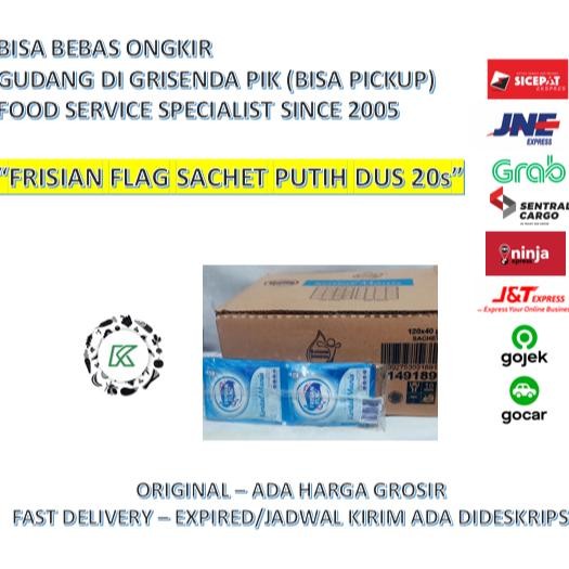 

Kental Manis Bendera Frisian Flag SACHET Kartonan DUS 40gr x 6 x 20 Pack Vanilla Putih GOSEND aSt