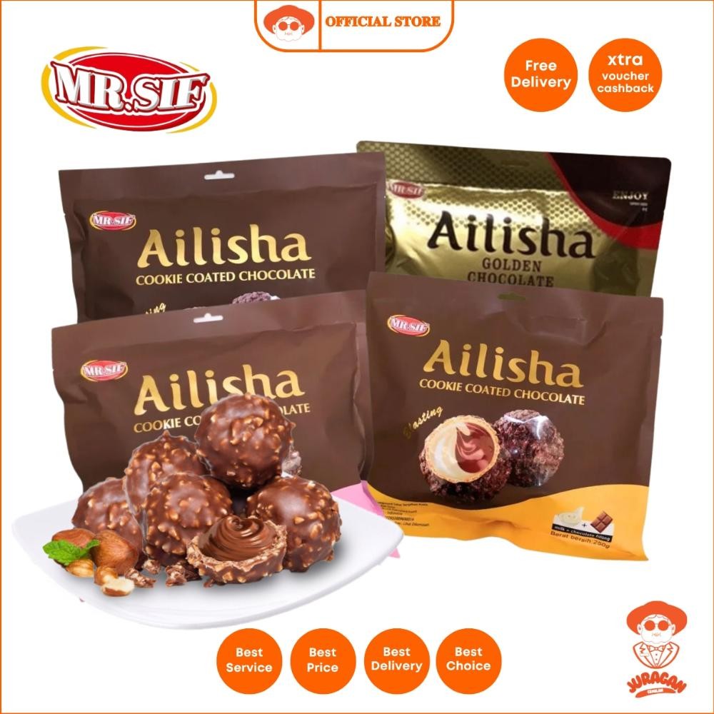 

Ailisha Golden Chocolate 200g Ailisha Cookie Coated Chocolate Coklat Cookies Ball Aneka Rasa Strawberry Milk Chocolate Cokelat Malaysia 200g / 250g aSt