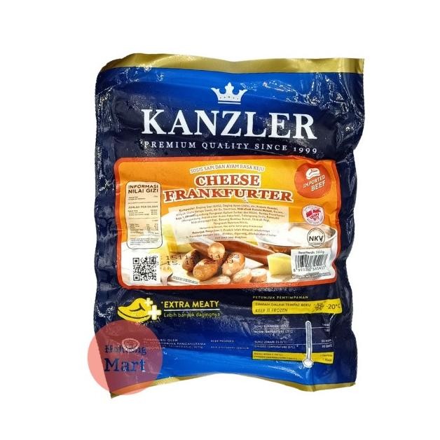 

Kanzler Sosis Keju Cheese Frankfurter Sausage 360gr aSt