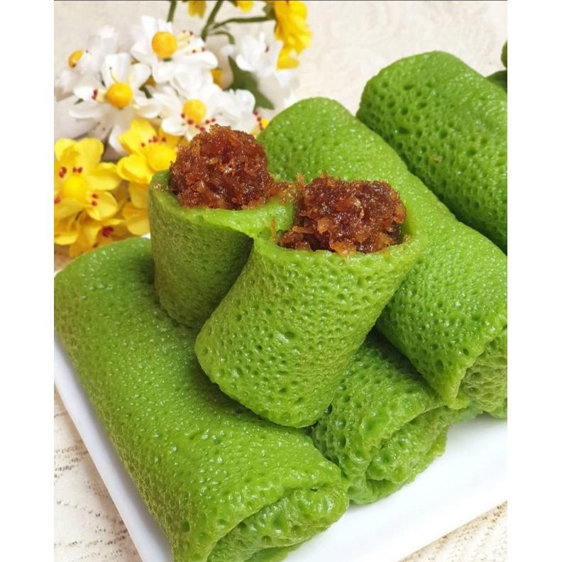 

Dadar Gulung isian Unti Kelapa 8 Pcs / Jajanan Pasar / Kue Basah aSt
