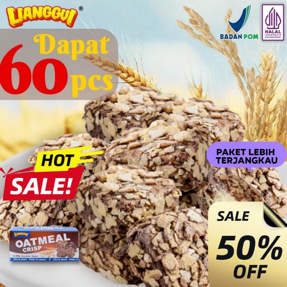 

[Pengiriman 24 jam]Halal Lianggui Oat Choco Oatmeal Rasa Cokelat Oatmeal Rasa Cokelat Putih 200g Sereal Sehat CHOCOLATE BURST CHOCO & MILK BURSTLURRY CRISPY & SWEET Wafer Bulat Salut Chocolate Coneslezat dan sehat. Memenuhi semua ekspektasi kelezatan! aSt