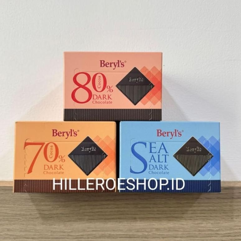

Coklat Beryls 60Gram Sea Salt Dark Chocolate 70% 80% BERYL'S aSt