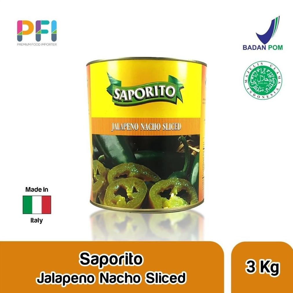 

SAPORITO Jalapeno Sliced Pepper Brand Italy 3 Kg aSt