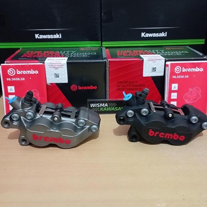 Kaliper Kiri Brembo 4 Piston 1 Pin Grey Black Vario PCX ADV KLX Vespa