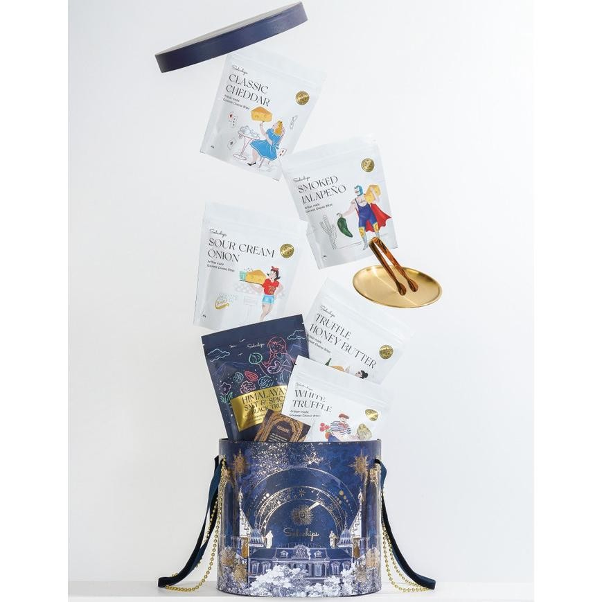 

CELINE C - Signature gift box with royal goldware by Sodachips | hampers aSt