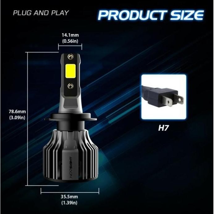 Sale Lampu Led H7 Ninja 250 White Lighting Lampu H7 N250 Novsight