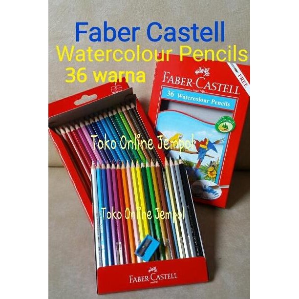 

TERMURAH - Warna Faber Castell berfungsi sebagai cat air juga isi 36 warna Watercolour Pencil Faber Castell 114466 Cat Air ATK0096FC