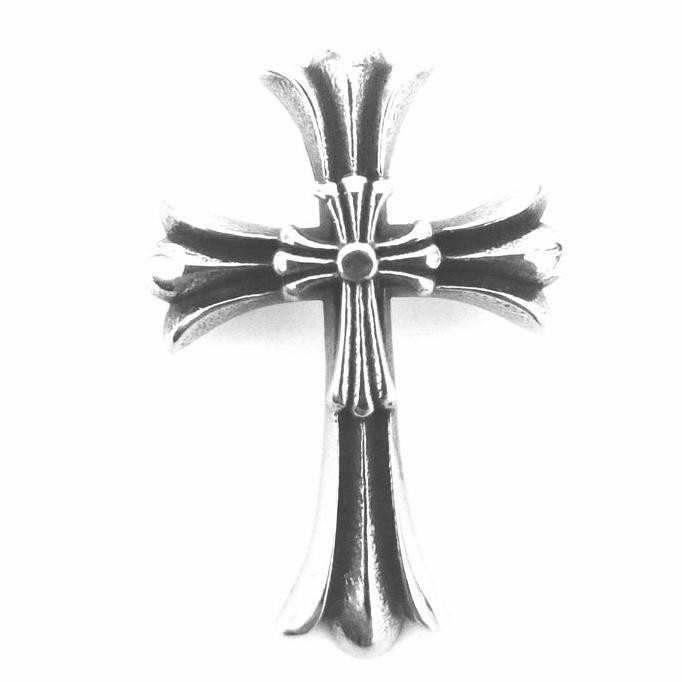 Bandul Salib Ukir Cross Pendant Titanium Pria Wanita (Bandul Saja)