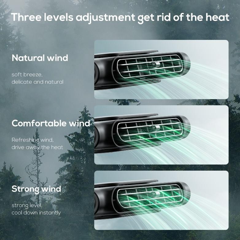 CAROOM Kipas Angin Mobil Kipas Angin Mini kipas Angin Portable Fan Mobil Kipas Mobil USB Plug