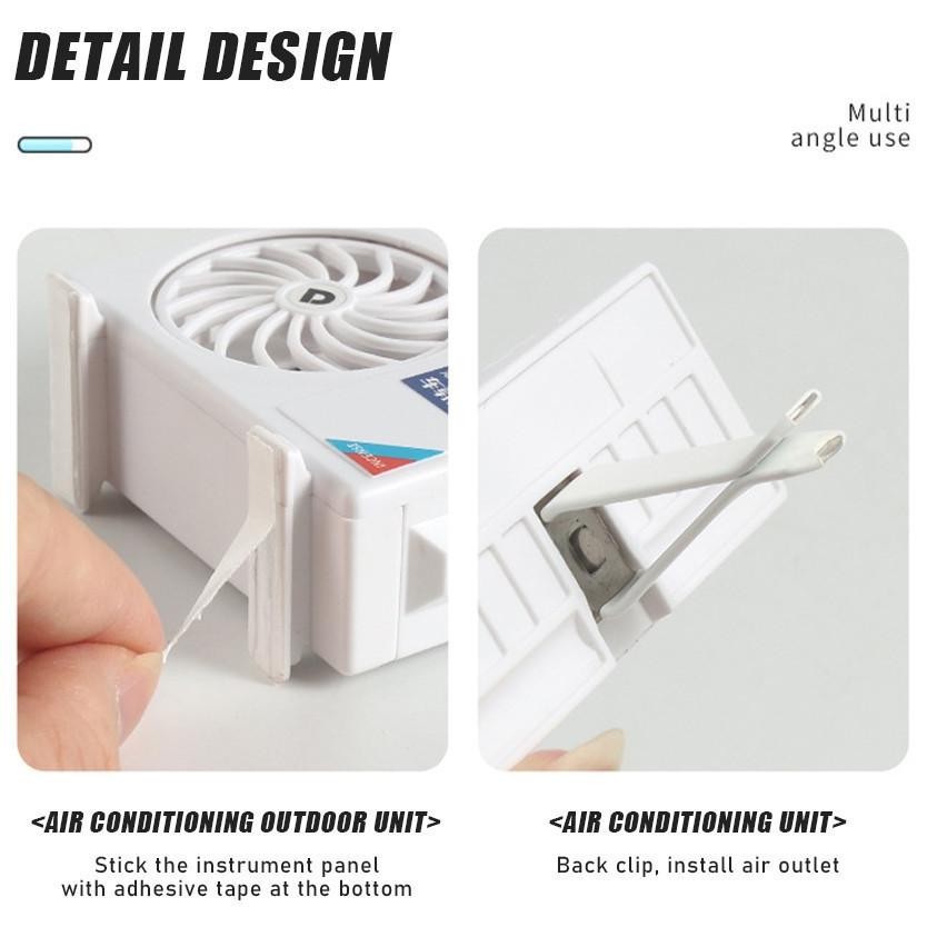 Ac Mobil Aroma Car Air Parfum Mobil Model AC Hiasan Unik Pajangan Parfum Mobil Unik Tenaga Surya Pen