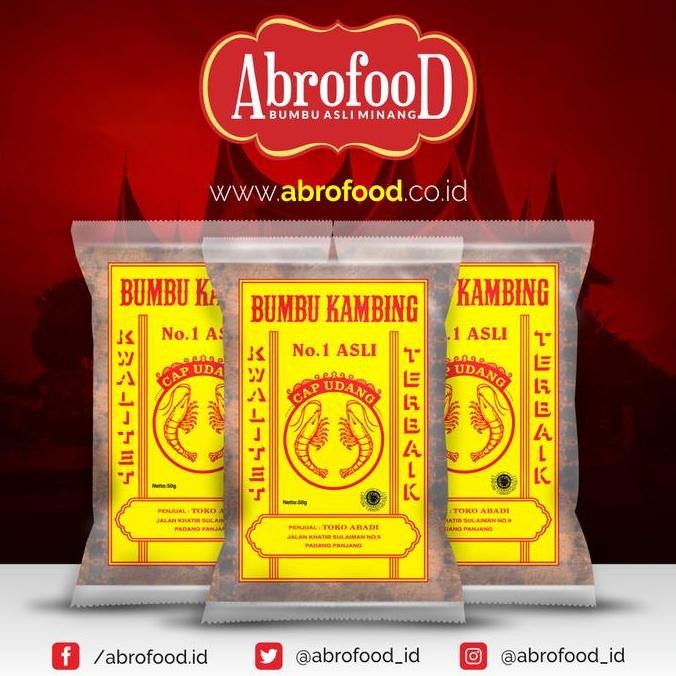 

DISKON! BUMBU KAMBING CAP UDANG 1 KG - BUMBU MASAK KAMBING ASLI HALAL