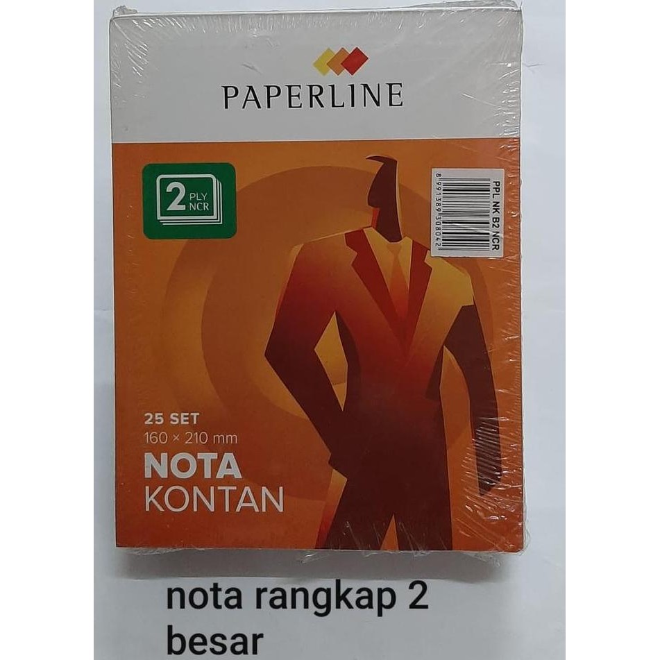 

DISKON! BUKU NOTA KONTAN BESAR PAPERLINE NCR 2 PLY | RANGKAP DUA ISI 1 PACK