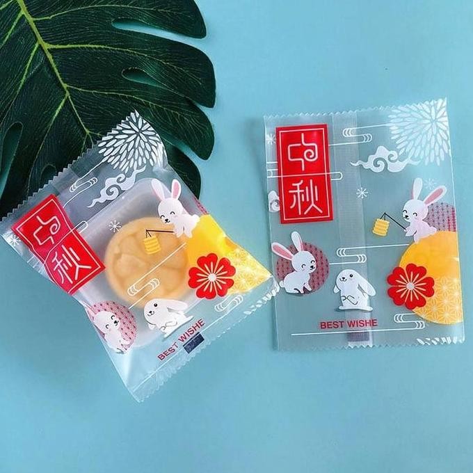 

New Plastik Biskuit Nastar Mooncake Motif Rabbit Kue Bulan Packaging