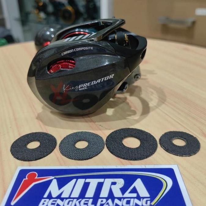 upgrade carbontex daido king predator xl 400l drag washer jig lure stok terbatas