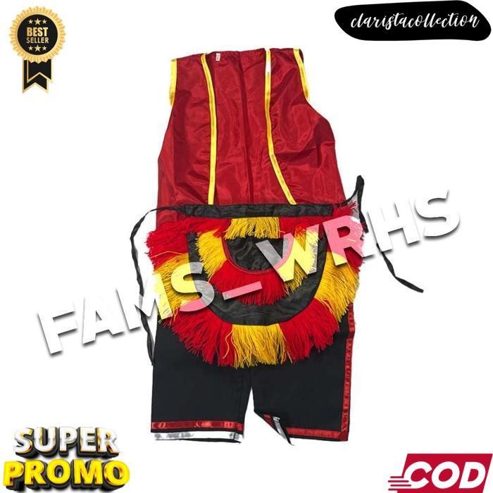 Baju Setelan Ganongan Anak Dewasa Celana Rompi Ganongan Dan Jaranan Kesenian