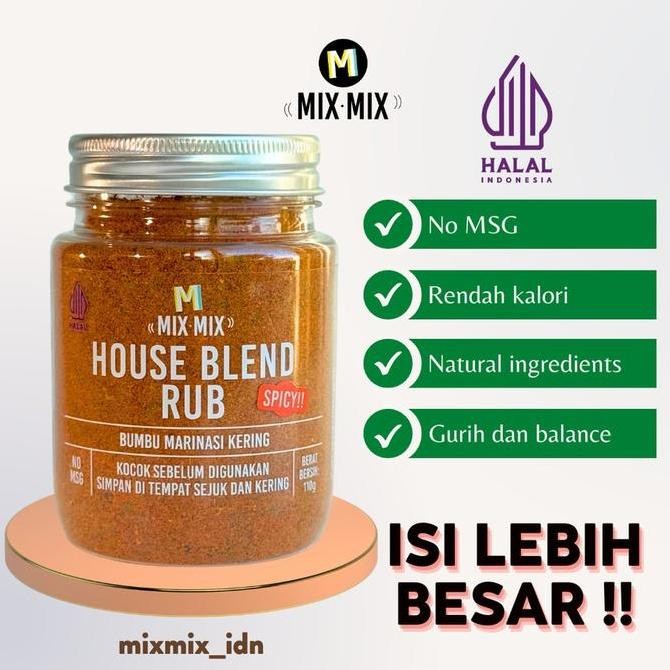 

DISKON! MIXMIX DRY RUB SPICES MARINASI GRILL BBQ HALAL KEMASAN BESAR