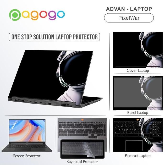New Screen Guard Keyboard Protector Garskin Laptop Advan PixelWar Bening